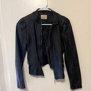 Faux leather jacket